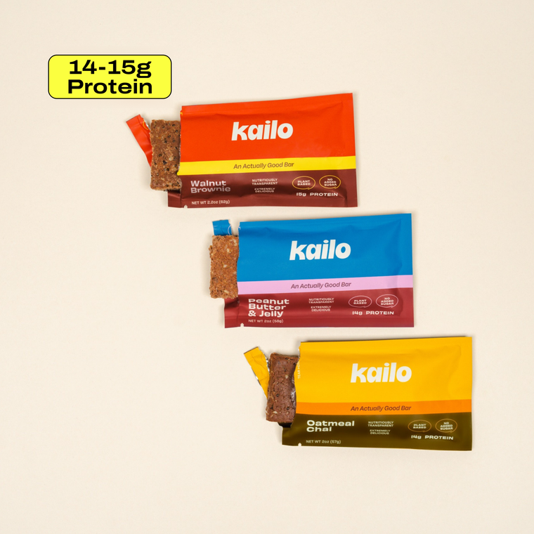 Kailo Intro Pack box with two bars of each flavor