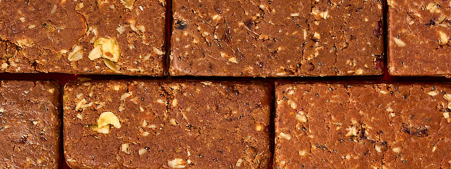 Rows of freshly cut Kailo protein bars